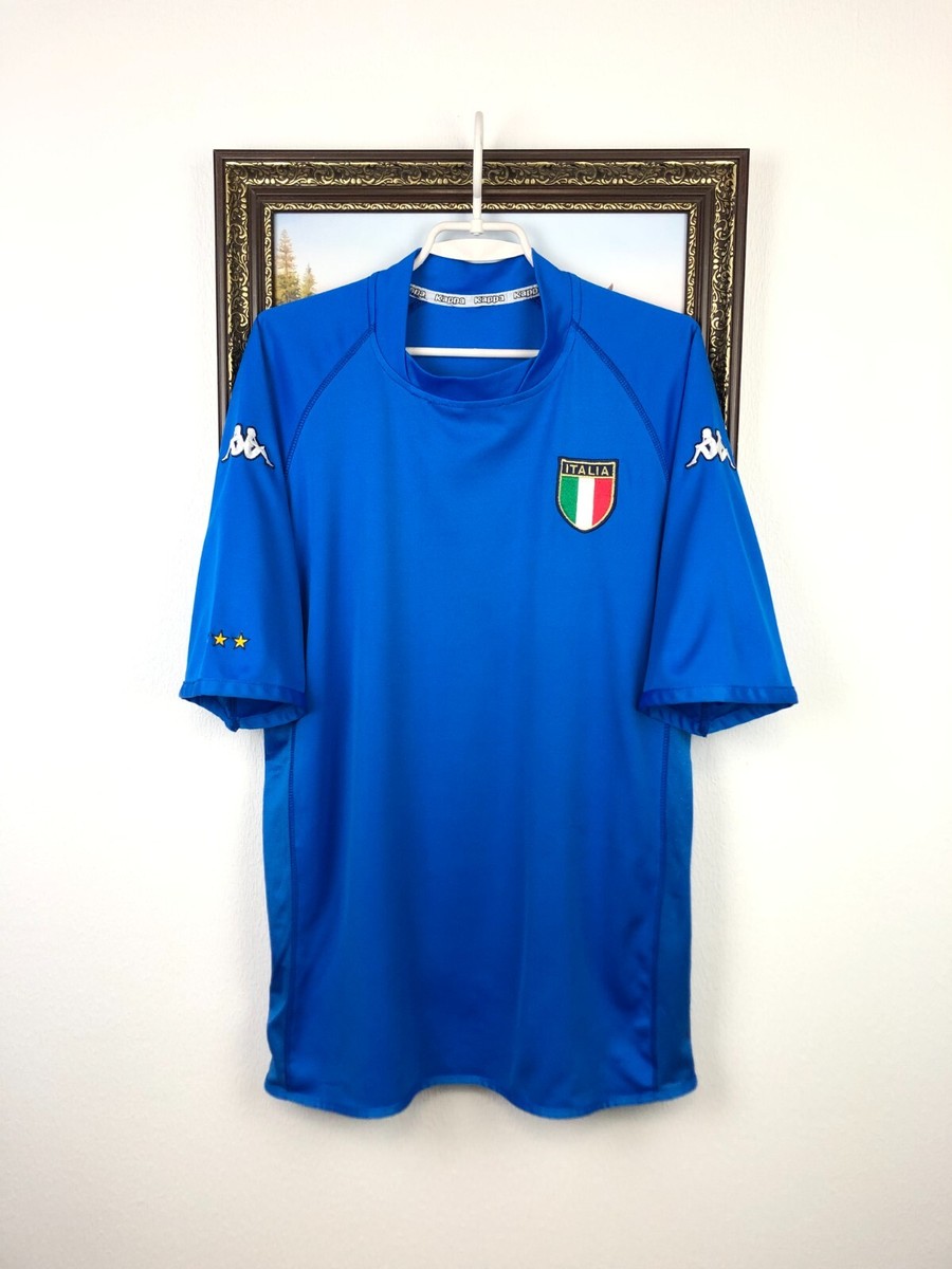 Vintage Kappa Italy Home football shirt 2000 Soccer Maglia Mens