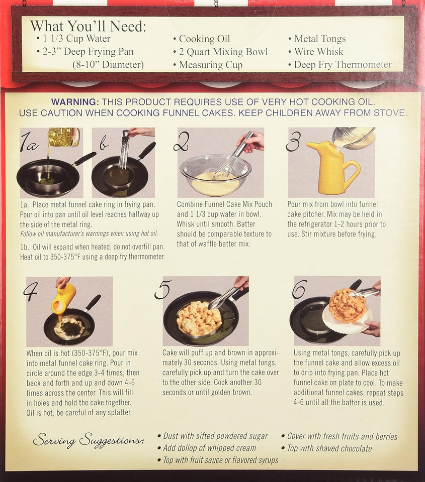 Funnel Cake Starter Kit eBay