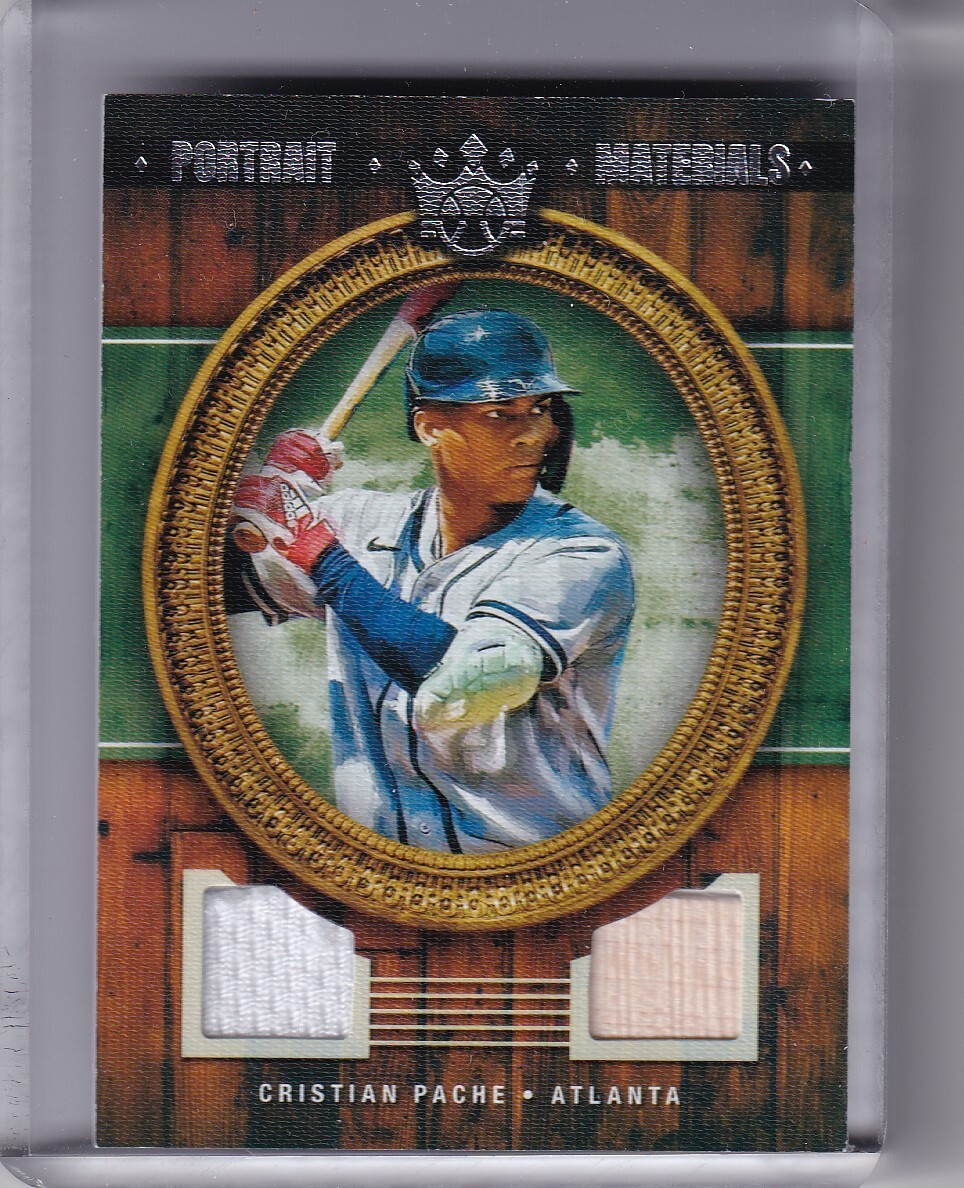 2022 PANINI DIAMOND KINGS #PM-CP CHRISTIAN PACHE BAT & JERSEY BRAVES A052