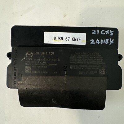 2021 MAZDA CX5 DATA COMMUNICATION CONTROL MODULE UNIT OEM KJk967