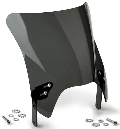 Parabrisas NC Mohawk tinte oscuro negro herrajes 9,25 pulgadas Triumph Bonneville T120 16 Foto 4 de 4