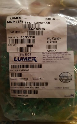 Lot of 1000 SSL-LX2573GD LEDS