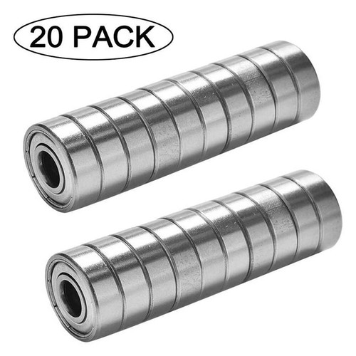 20pcs 608ZZ Ball Bearings Carbon Steel ABEC-7 Bearings for Skateboard Scooter - Picture 2 of 12