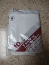 Vtg Men's Handkerchiefs 7 Satin Stripe 70s 80s Partial Pack USA Made 16x16