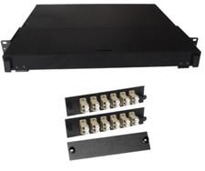 Fiber Rackmount Panel Front Panel Covered 24 LC MM