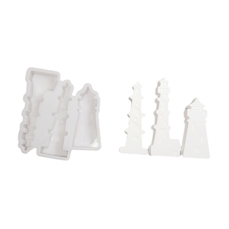 3D Lighthouse Silicone Molds for Epoxy Resin and Soap Making