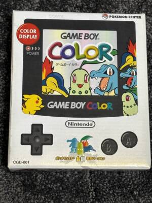 Nintendo Gameboy Color Pokemon Center Limited Edition Gold and Silver w ...