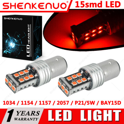For Honda Nighthawk CB250 CB550SC CB650SC 2X 2057 1157 LED Tail Stop Brake Light