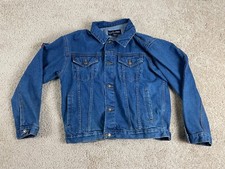 Vintage Luna Pier Jacket Youth Womens Large Denim Frederick Athens 2004 Blue