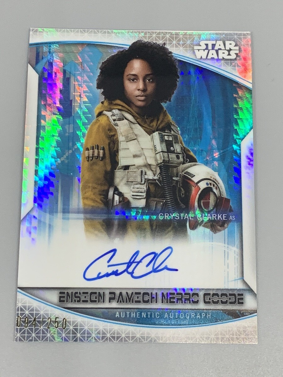 Crystal Clarke 2020 Topps Star Wars Chrome Perspectives Auto /250
