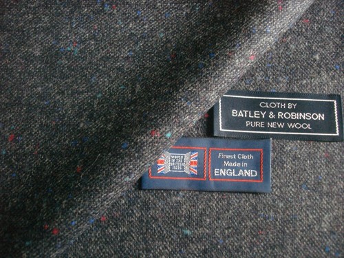 100% PURE NEW WOOL DONEGAL TWEED FABRIC – MADE IN HUDDERSFIELD ENGLAND = 2.0 m. - Picture 1 of 12