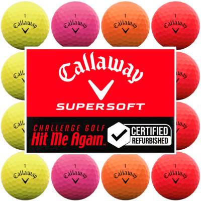 CALLAWAY SUPERWEICHE MATTE GOLFBÄLLE / RECYCELTE KLASSE A / MEHRKAUF DUTZEND ANGEBOTE
