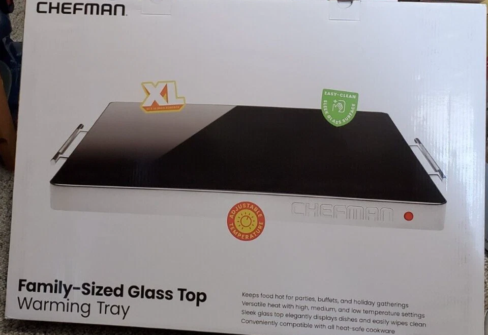 Chefman Electric Warming Tray with Adjustable Temperature Control Silver - Image 2 of 2