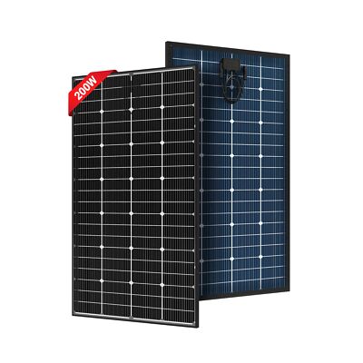 JJN Bifacial 200 Watt Solar Panel 16BB N-Type Monocrystalline Solar Panels Hi...