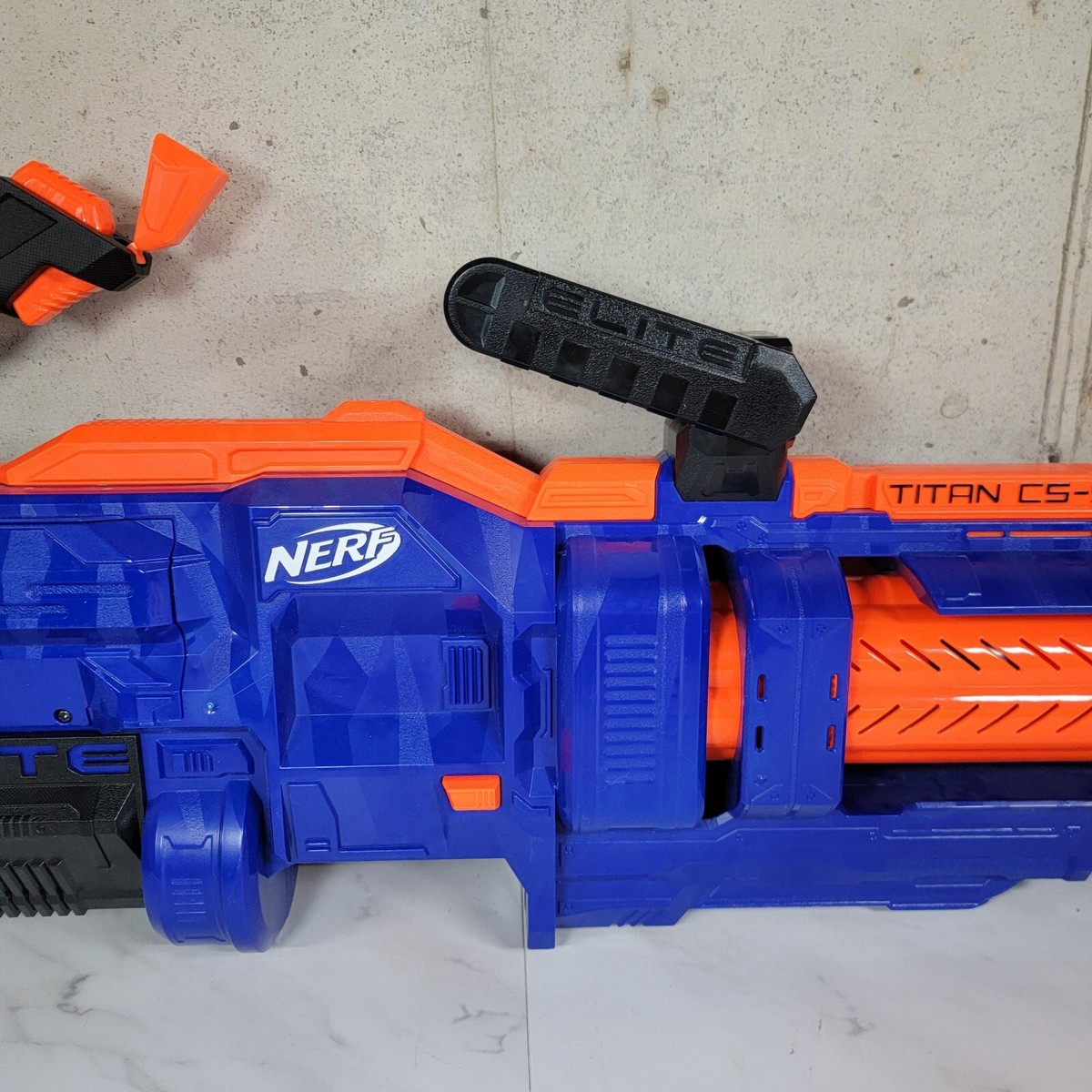 NERF Elite Titan CS 50 Blaster With 50 Official Darts Ages 8+ Toy