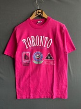 Vintage Toronto shirt mens Small Pink 90s Souvenir Single Stitch Classic Waves