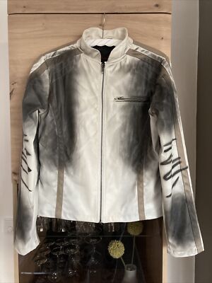 Hippie Kunstleder Jacke Gr. S Italy Ausgefallen Funky Girl