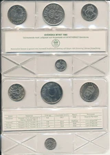 Sweden / Sweden - 10 + 50 Ore + 1 + 5 Kronor 1985 UNC - Circulated Coin Set Svenska Mynt