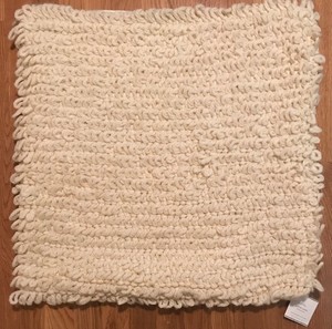 New Pottery Barn Loopy Knit Throw 24 Square Pillow Cover Ivory Ebay