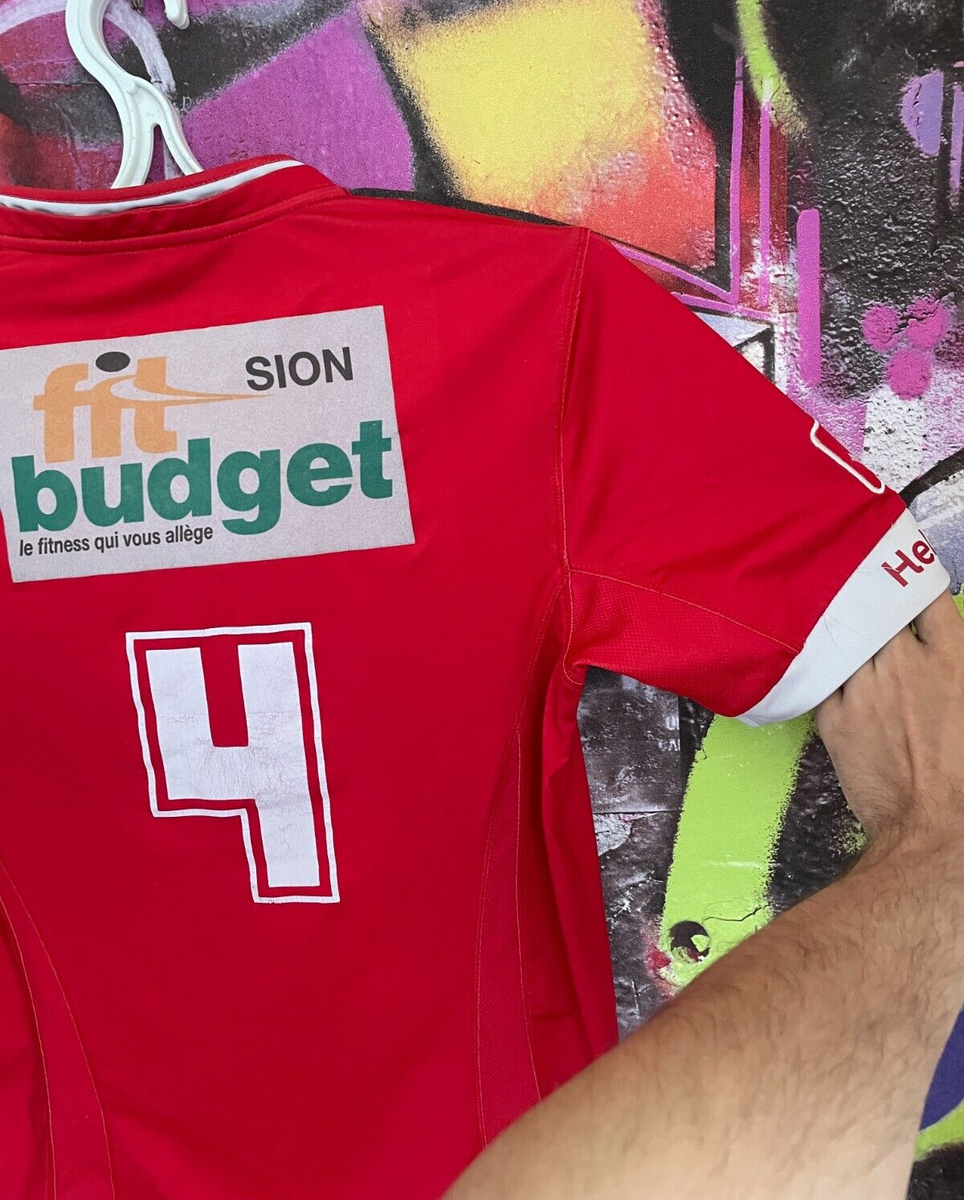 Sion Home Camiseta de Fútbol 1994 - 1995. Sponsored by Nouvelliste