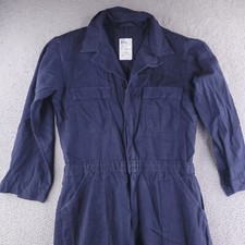 US Military Coveralls Mens 48 Navy Blue Work Jumpsuit Cotton Flame Resistant