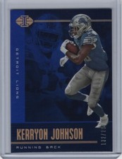 Kerryon Johnson 2019 Panini Illusions Base Blue Parallel #43 132/299