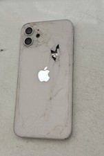Original Apple iPhone 12 Coque Cadre Vitre Cassée Pour Reconditionné Blanc Ar...