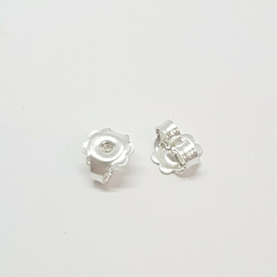 925 Sterling Silber Handarbeit Schmetterling Rücken Ohrringe 