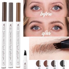 4 Fork Sketch Eyebrow Pencil Waterproof Fork tip Eyebrow Tattoo Pen Eyebrow Pen 