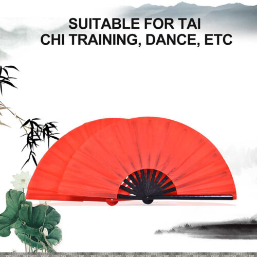 Tai Chi Martial Arts Kung Fu Bamboo Silk Dance Pratice Training Performance Fan