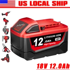 12 AH For Milwaukee M18 18 Volt Lithium XC Extended Capacity Battery 48-11-1860
