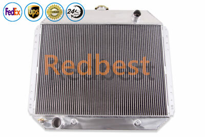 4 Rows Alu Radiator For 1966-1979 Ford Bronco Custom Northland Sport 2.8L-6.6L