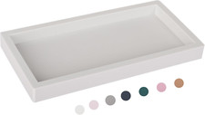 Bathroom Tray, Small Vanity Tray Silicone Soap Dish Sponge Holder Kitchen Sink O