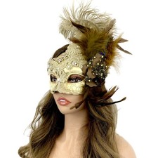 Masquerade Party Mask Feather Venetian Halloween Mardi Gras Costumes Ball Masks