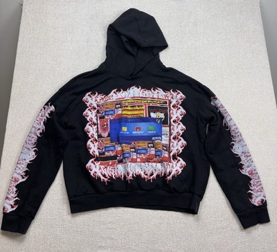 Droland Miller Mens V4 Hacked Hoodie Black Size Large / L