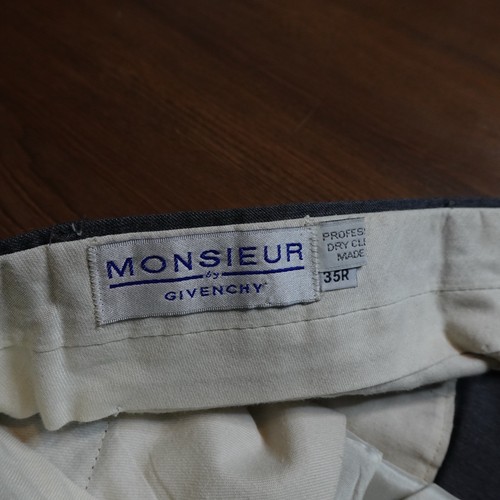 Pantalone vintage Givenchy Monsieur grigio plissettato 34x28 made in USA - Foto 5 di 9