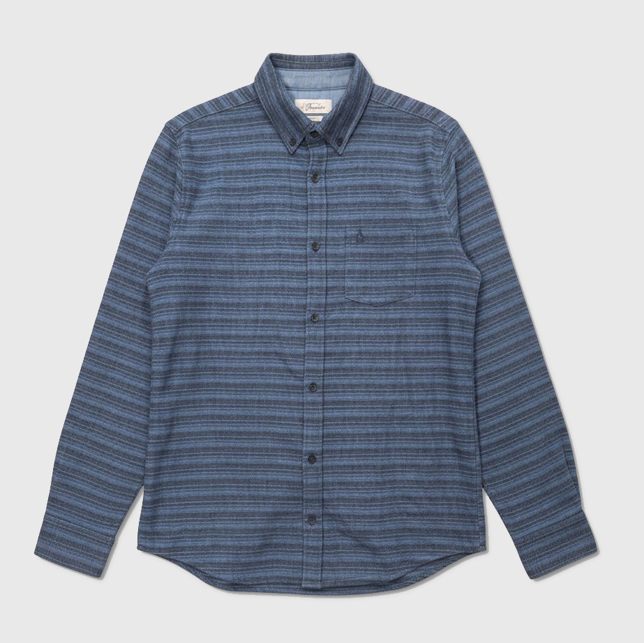 Original Penguin Long Sleeve Flannel Shirt - NWT Mens Large Blue - 48563-D8 6190₽