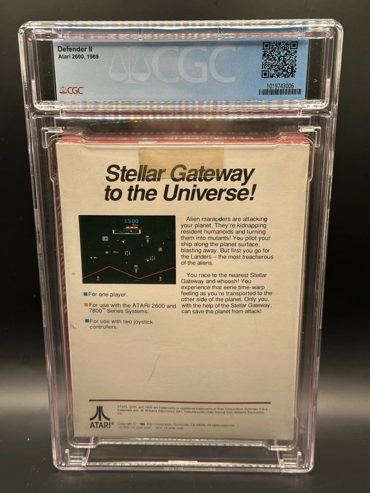 Atari 2600 - Defender II 9.6 A+ - Graded- Sealed - New - CGC - Image 3 of 4