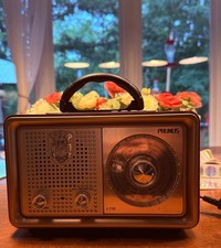 PRUNUS J-110 Vintage Radio FM AM SW Bluetooth USB AUX Retro Wood - Tested Works