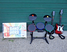 Guitar Hero Band Schlagzeug + 2 Gitarren Play...