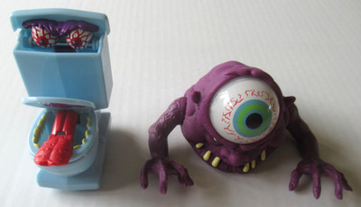 HASBRO KENNER REAL GHOSTBUSTERS RETRO FEARSOME FLUSH BUG EYE GHOST 2 FIGURE LOT