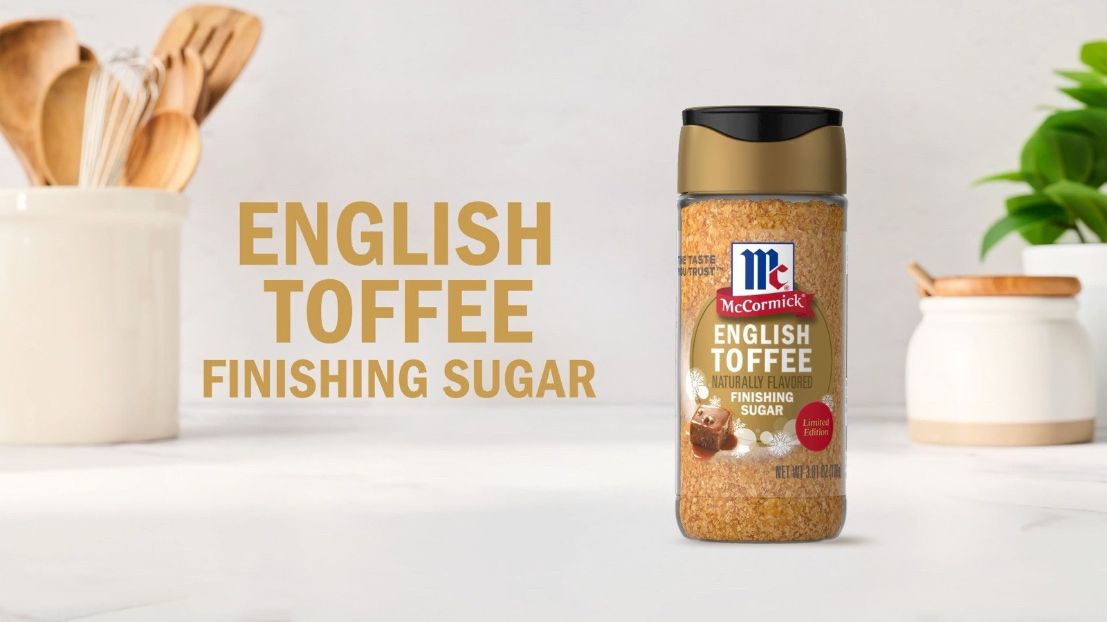 McCormick English Toffee Finishing Sugar 3.81 Oz Exp 6/2026  Lot Of 3