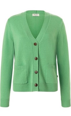MAERZ MÜNCHEN 100% Merino wolle Neu gr M Cardigan Wool Jacket Knit pullover grün