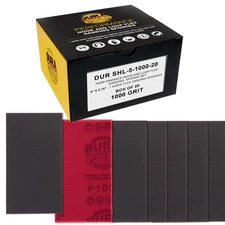 Dura Gold 1000 Grit 5" x 2-3/4" Sanding Sponges, Box of 10 - Hook & Loop Wet/Dry