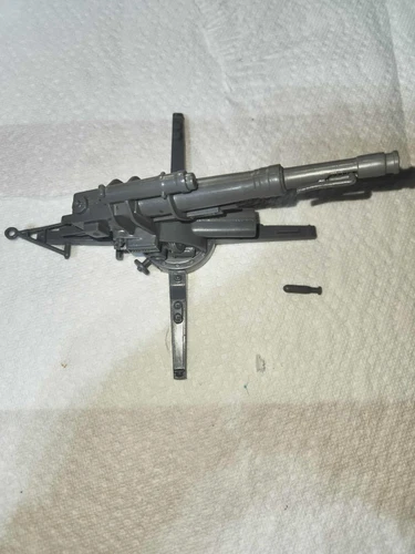 A VINTAGE MARX BATTLEGROUND DARK GRAY GERMAN FIRING 88MM CANNON+ SHELL FINE # 2