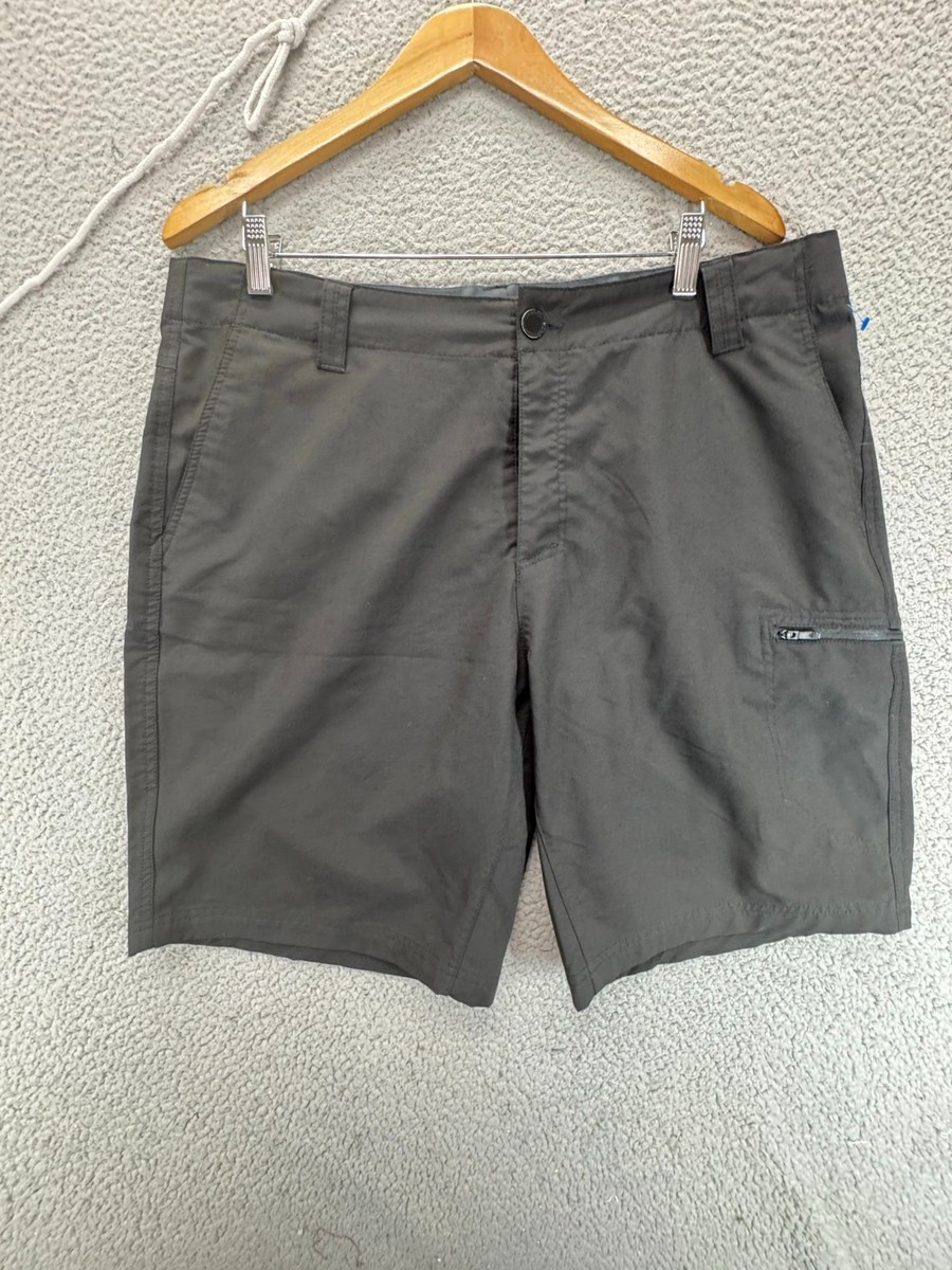 Zeroxposur Travel Series Shorts Men 36 Black Cargo Tech Hiking