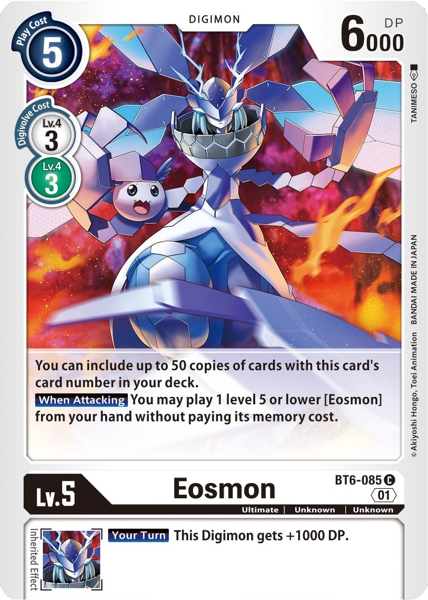 Eosmon - BT6-085 BT6-085 C Common BT-06 Digimon TCG Card NM