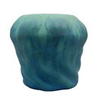 Vintage Van Briggle Poppy Seed Art Pottery Vase, c1930 Ming Turquoise 4" MINT!