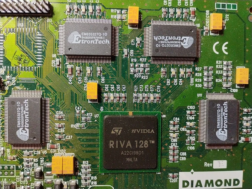 Vintage Diamond Viper V330 4mb SGRAM Nvidia Riva 128 AGP  NO MOUNTING BRACKET - Image 2 of 4