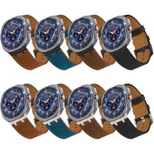 Cowhide Leather Watch Band Strap For Samsung Galaxy Watch8 40/44mm Classic 46mm